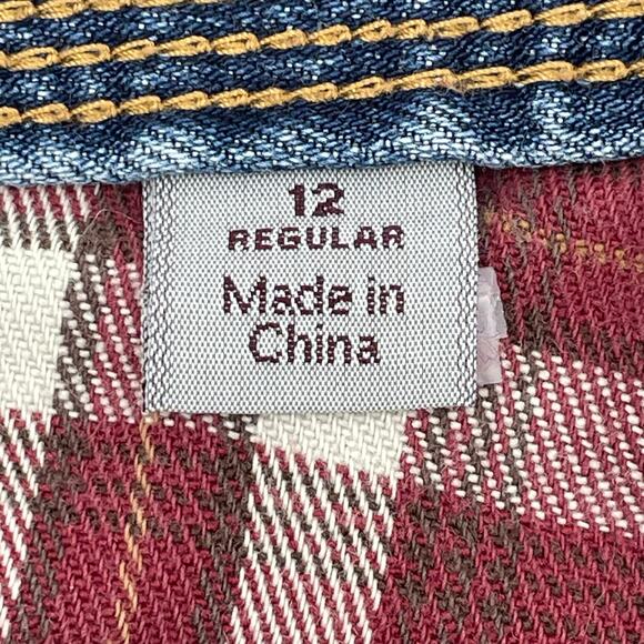 Carhartt Women's Relaxed Fit Flannel Lined Straight Jeans, Sz 12 Reg. Chore Work - Picture 5 of 11